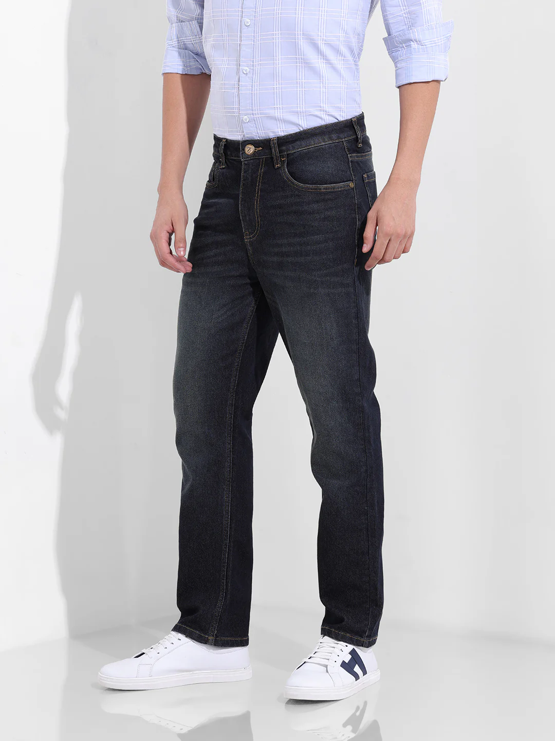 Men's Blue Slim Fit The Eternity Series Jeans - Image 3
