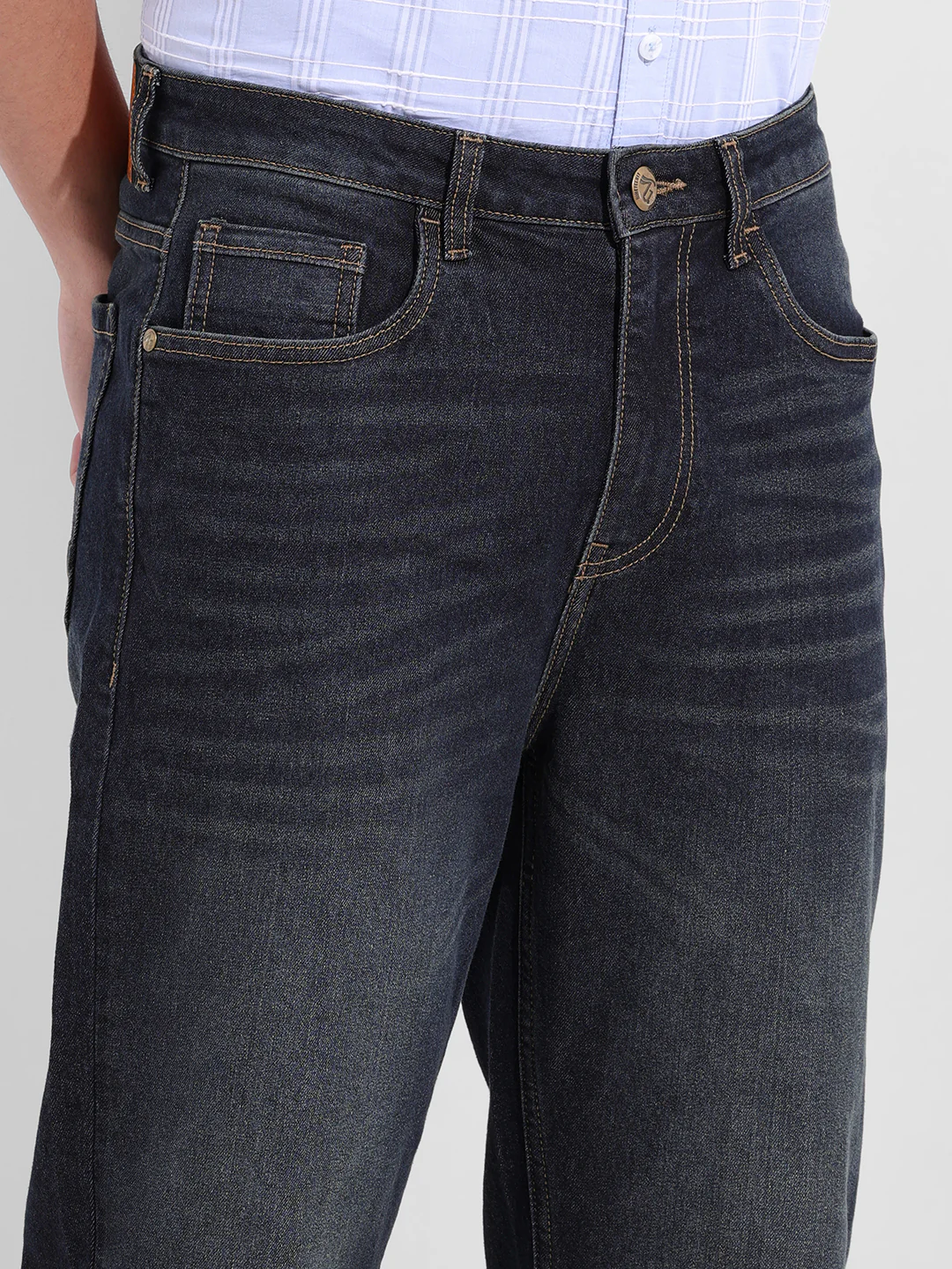 Men's Blue Slim Fit The Eternity Series Jeans - Image 5