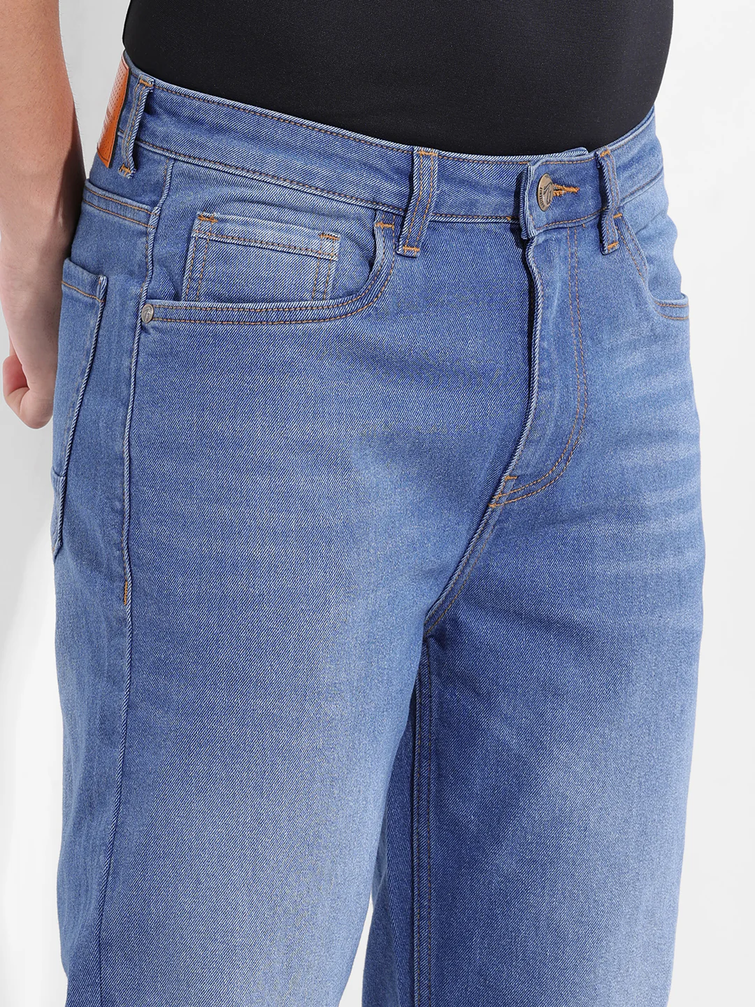 Men's Blue Slim Fit The Eternity Series Jeans - Image 5