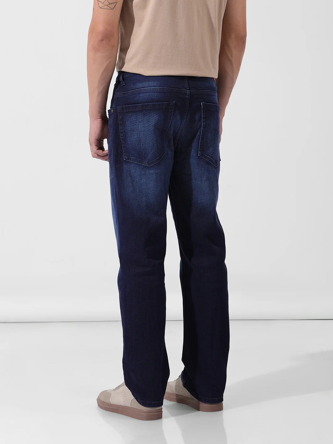 Men's Blue Regular Fit Casual Jeans - Image 2