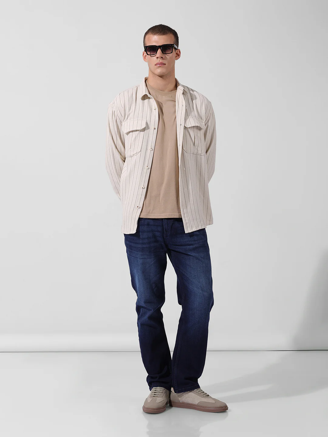 Men's Blue Regular Fit Casual Jeans - Image 6