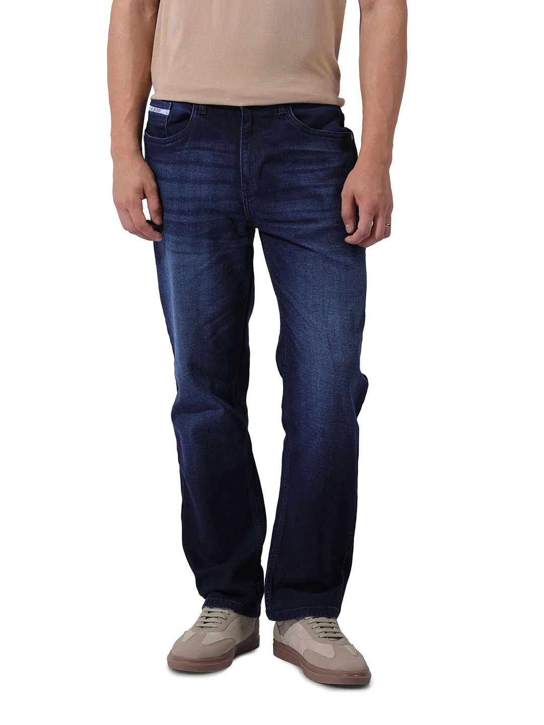 Men's Blue Regular Fit Casual Jeans - Image 7