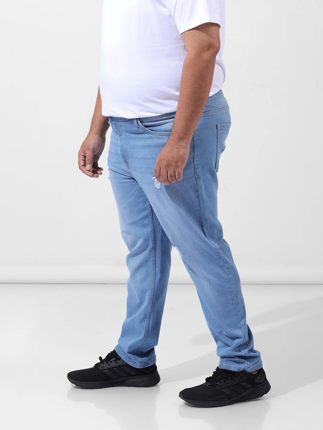 Men's Blue Slim Fit Casual Jeans - Image 2
