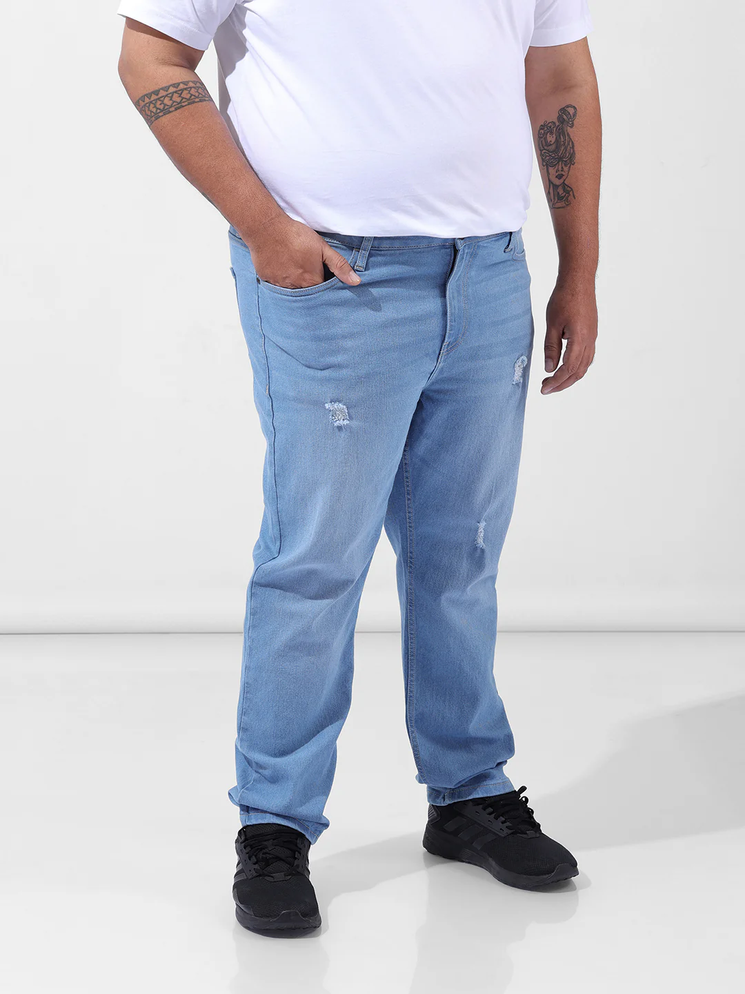 Men's Blue Slim Fit Casual Jeans - Image 3