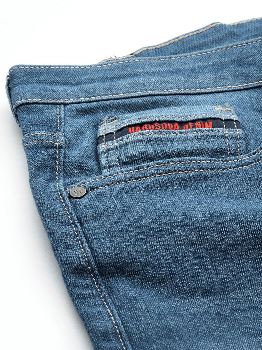 Men's Blue Slim Fit Casual Jeans - Image 5