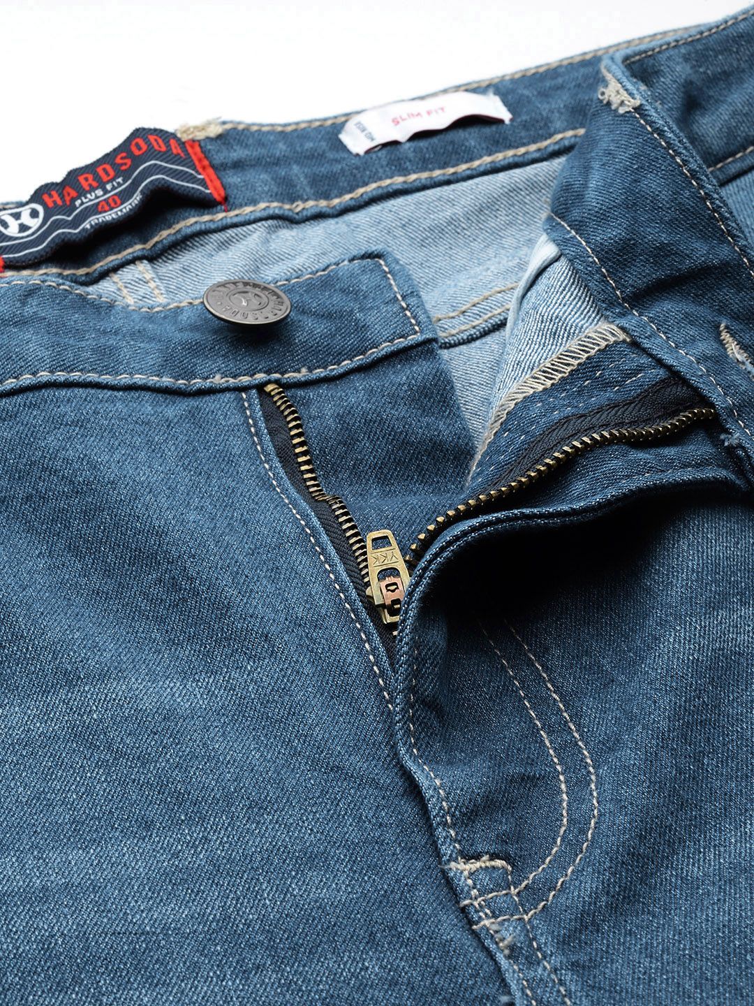 Men's Blue Slim Fit Casual Jeans - Image 6