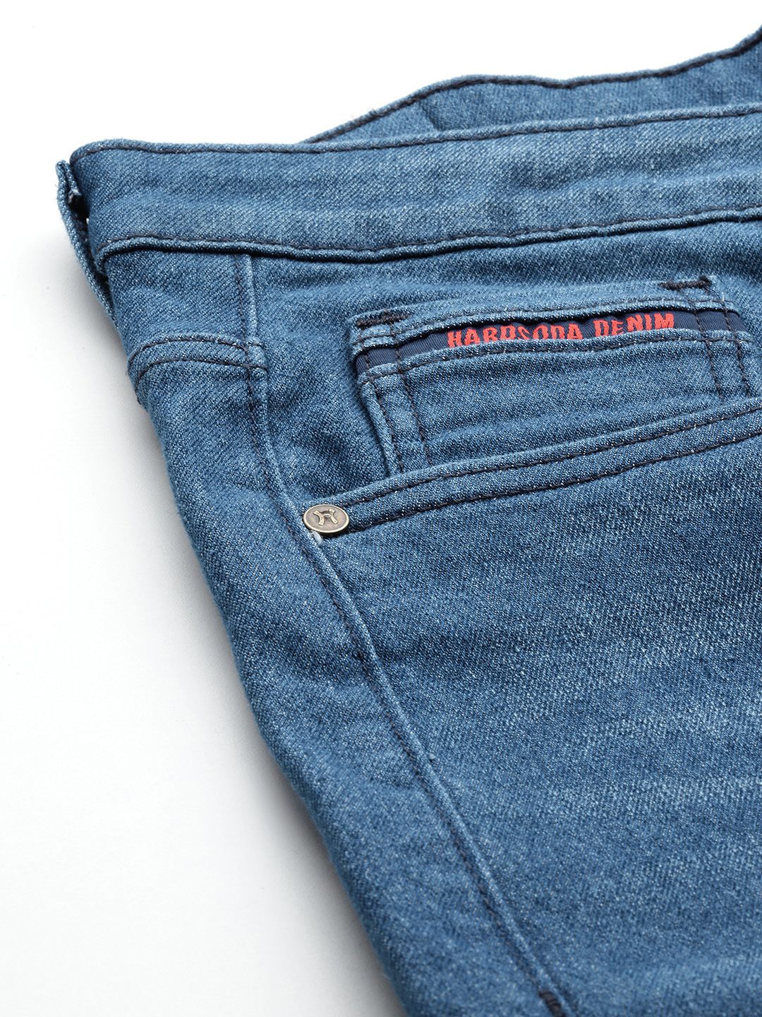 Men's Blue Slim Fit Casual Jeans - Image 7