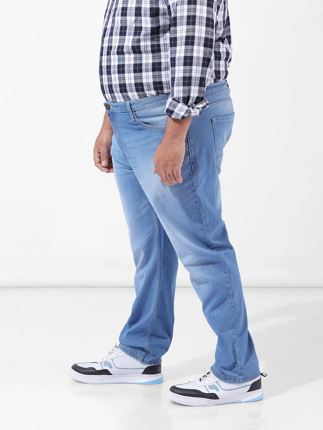 Men's Blue Slim Fit Casual Jeans - Image 2
