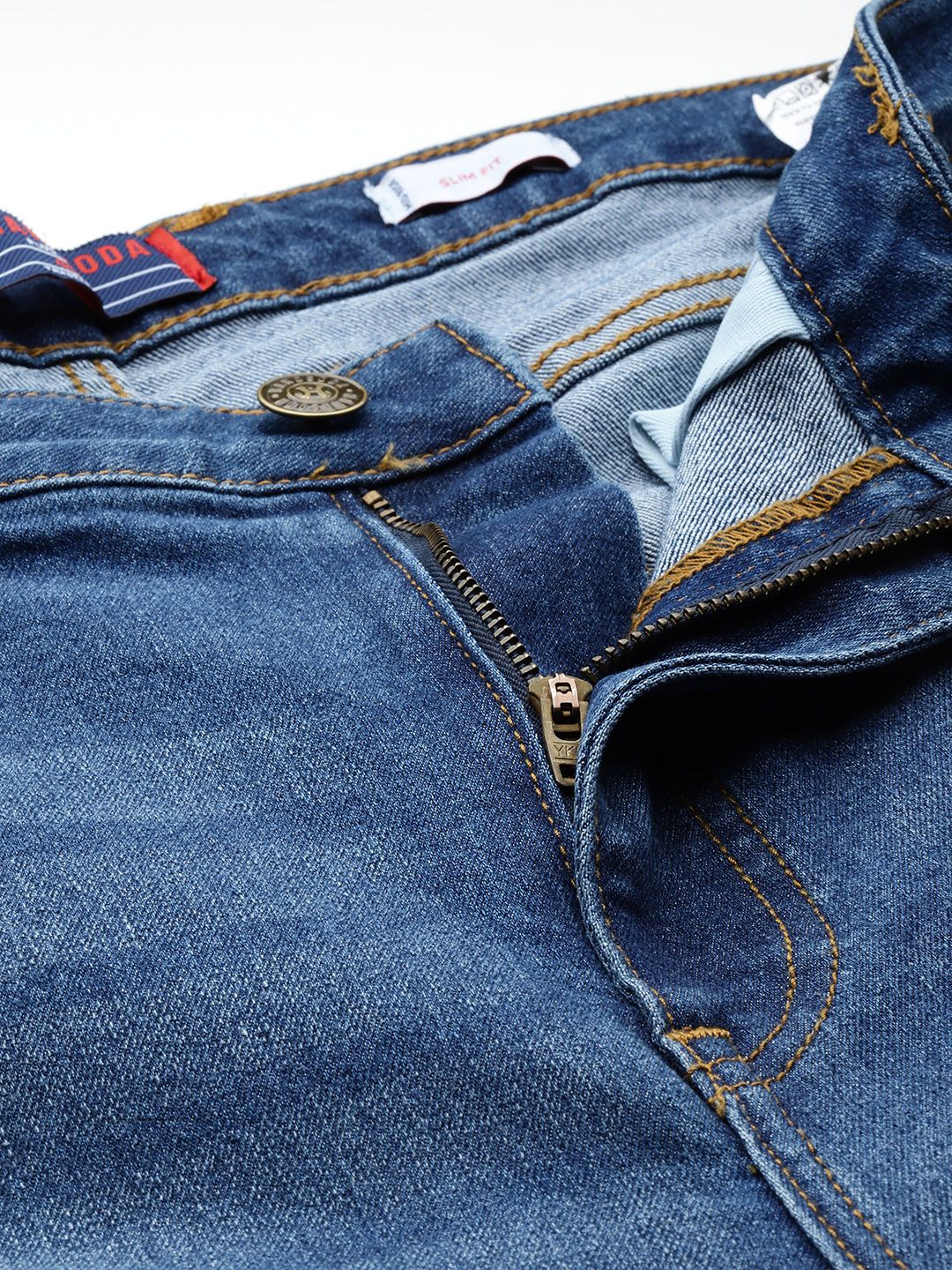 Men's Blue Slim Fit Casual Jeans - Image 6