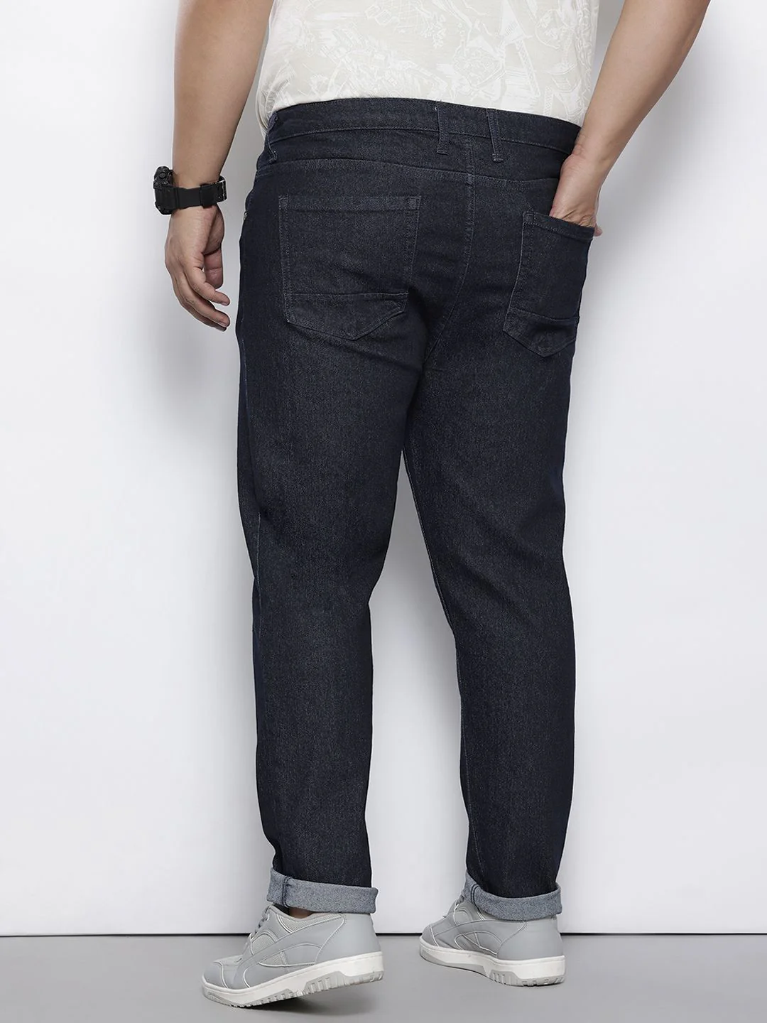 Men's Blue Slim Fit Casual Jeans - Image 3