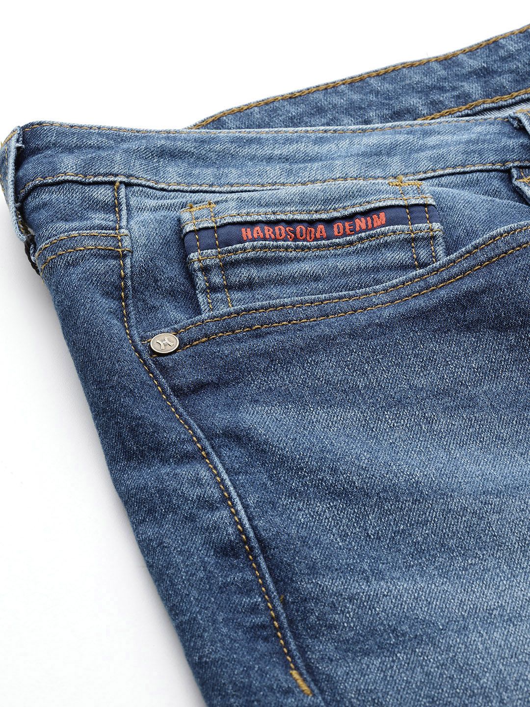 Men's Blue Slim Fit Casual Jeans - Image 6
