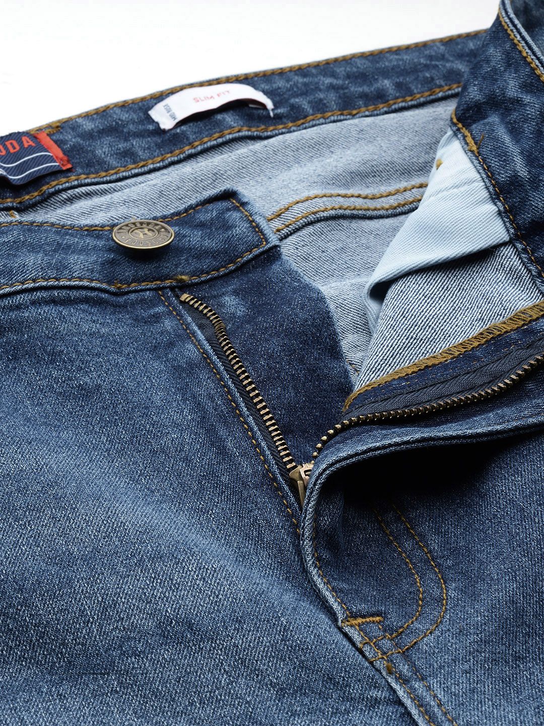 Men's Blue Slim Fit Casual Jeans - Image 7