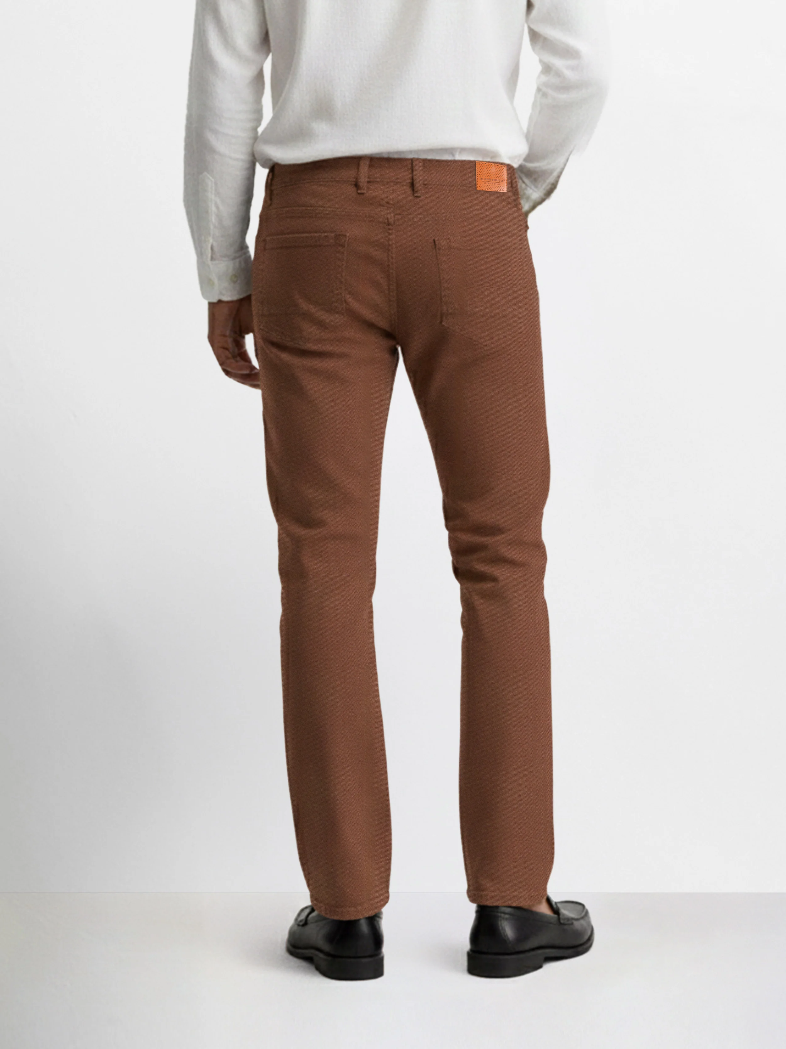 Men's Brown Bootcut Fit Casual Jeans - Image 2