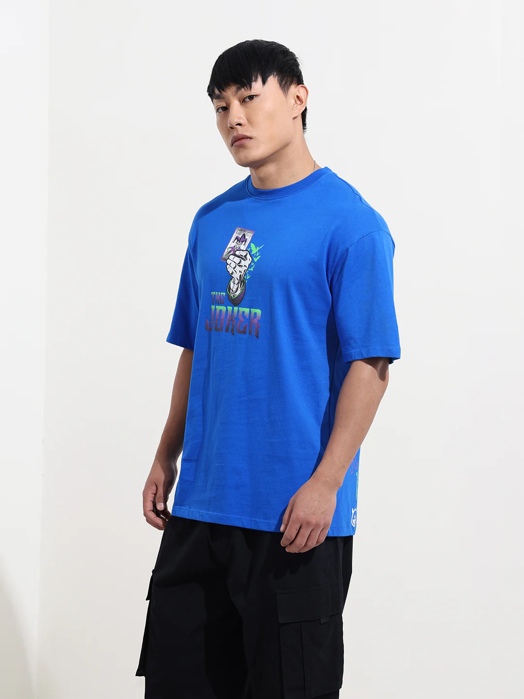 Men's Joker Graphic Printed Round Neck Cotton's Relaxed Fit T-shirt - Image 3