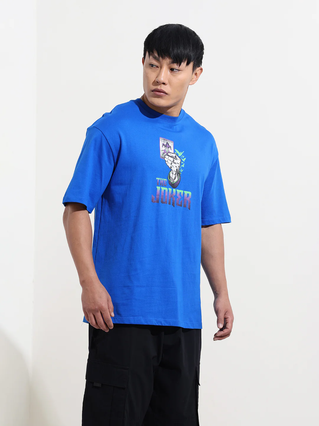 Men's Joker Graphic Printed Round Neck Cotton's Relaxed Fit T-shirt - Image 4