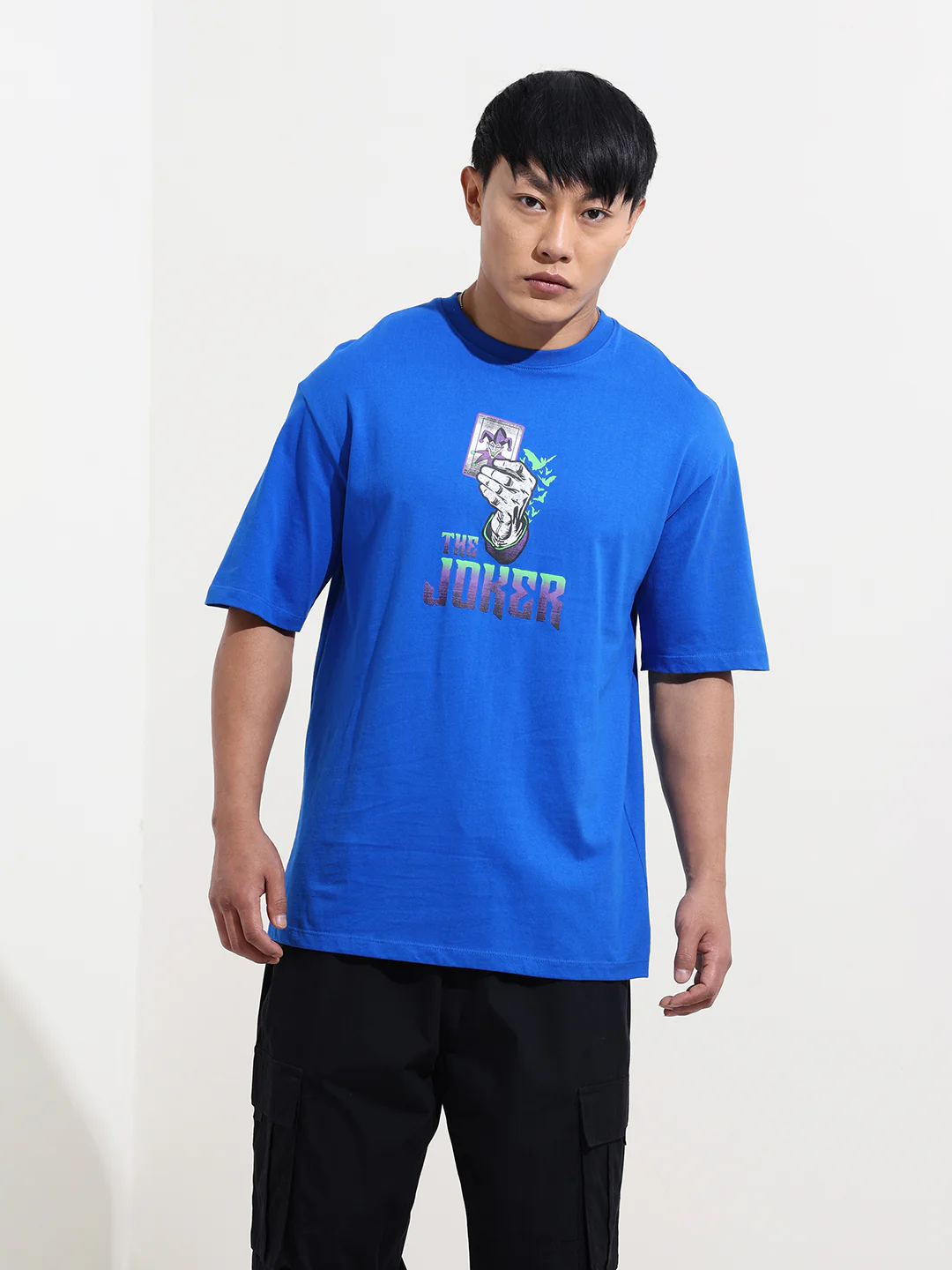 Men's Joker Graphic Printed Round Neck Cotton's Relaxed Fit T-shirt - Image 6