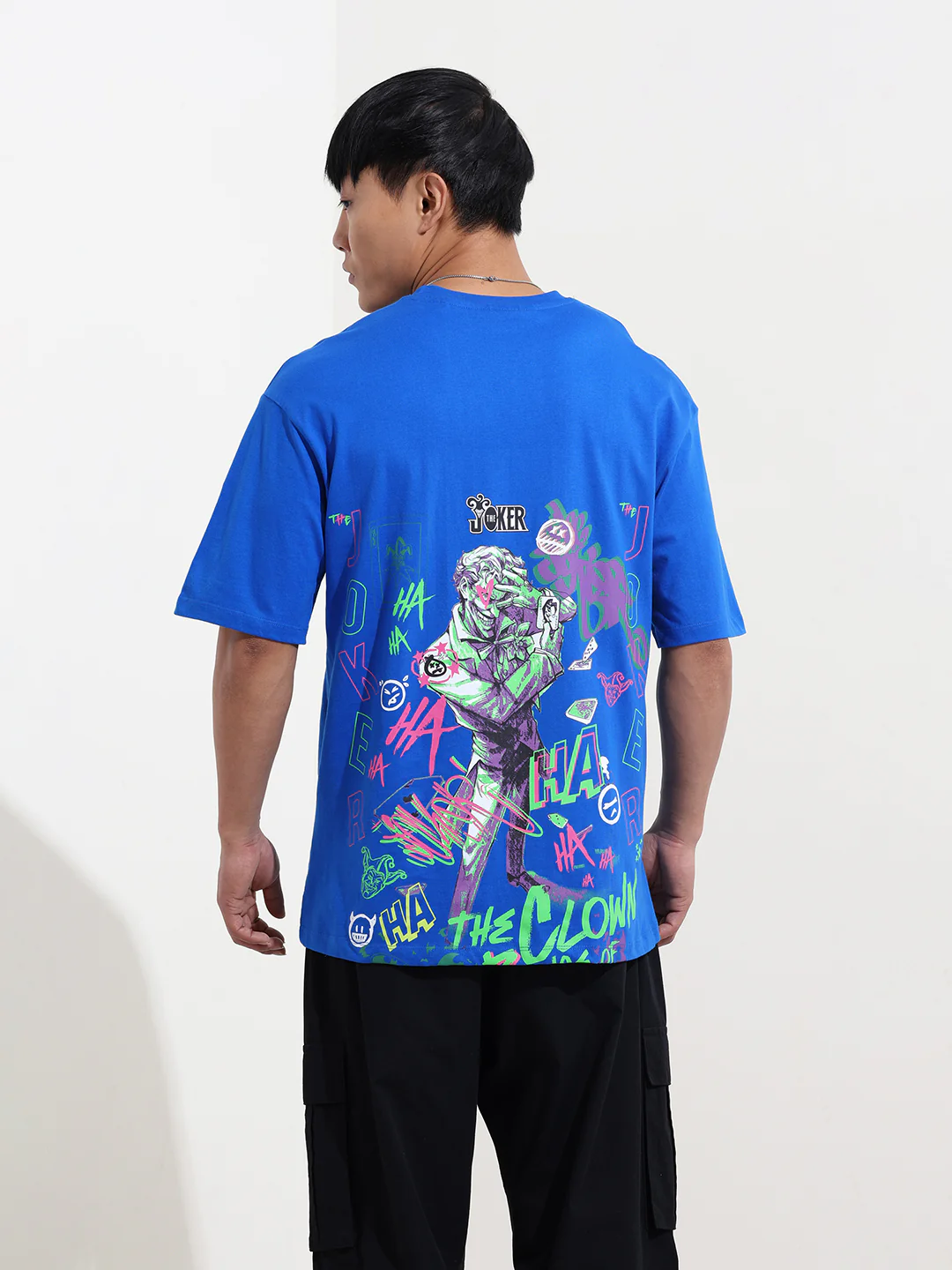 Men's Joker Graphic Printed Round Neck Cotton's Relaxed Fit T-shirt - Image 7