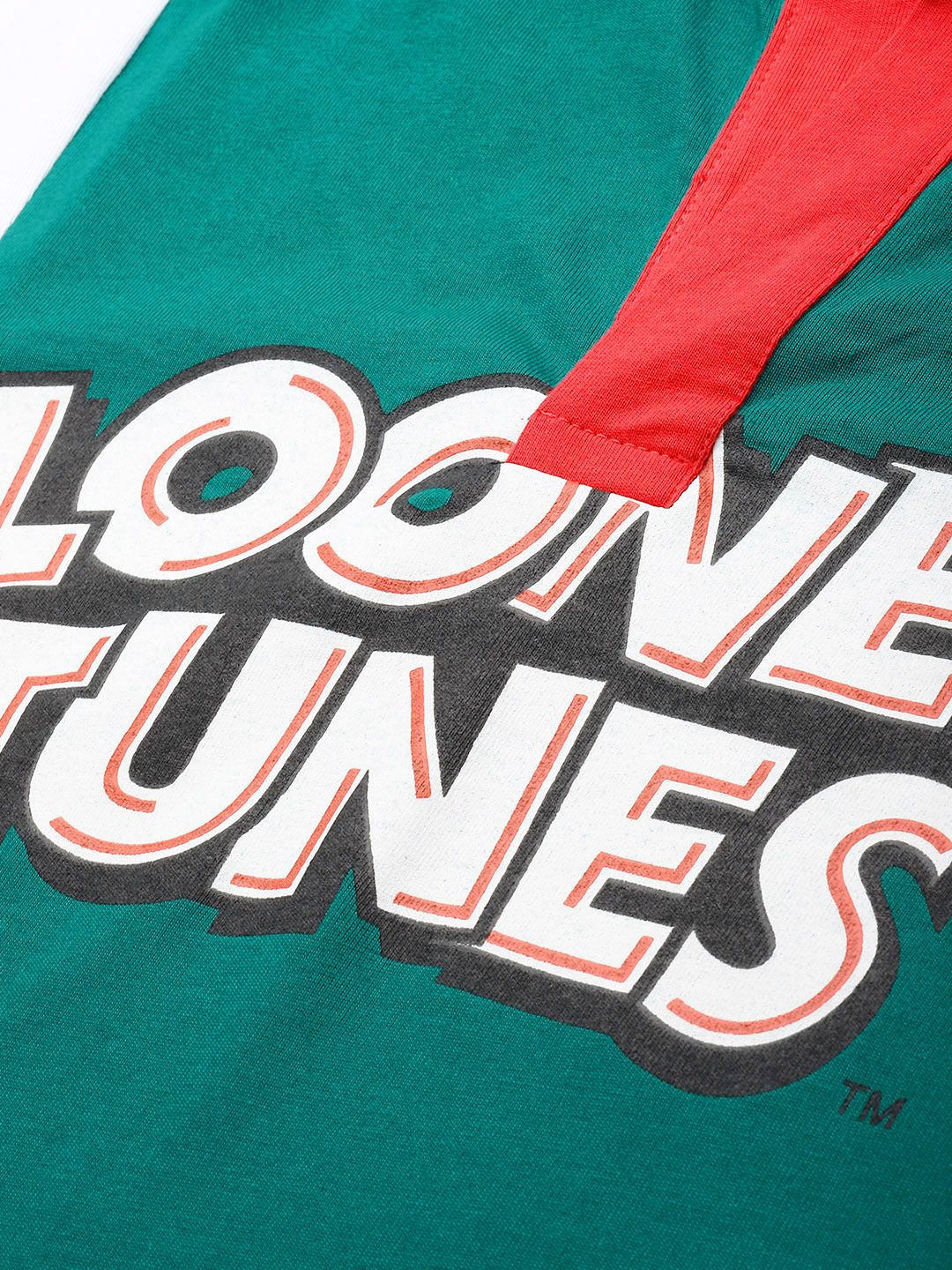 Men's Green Boxy Fit Character Bugs Bunny Printed T-Shirt - Image 5