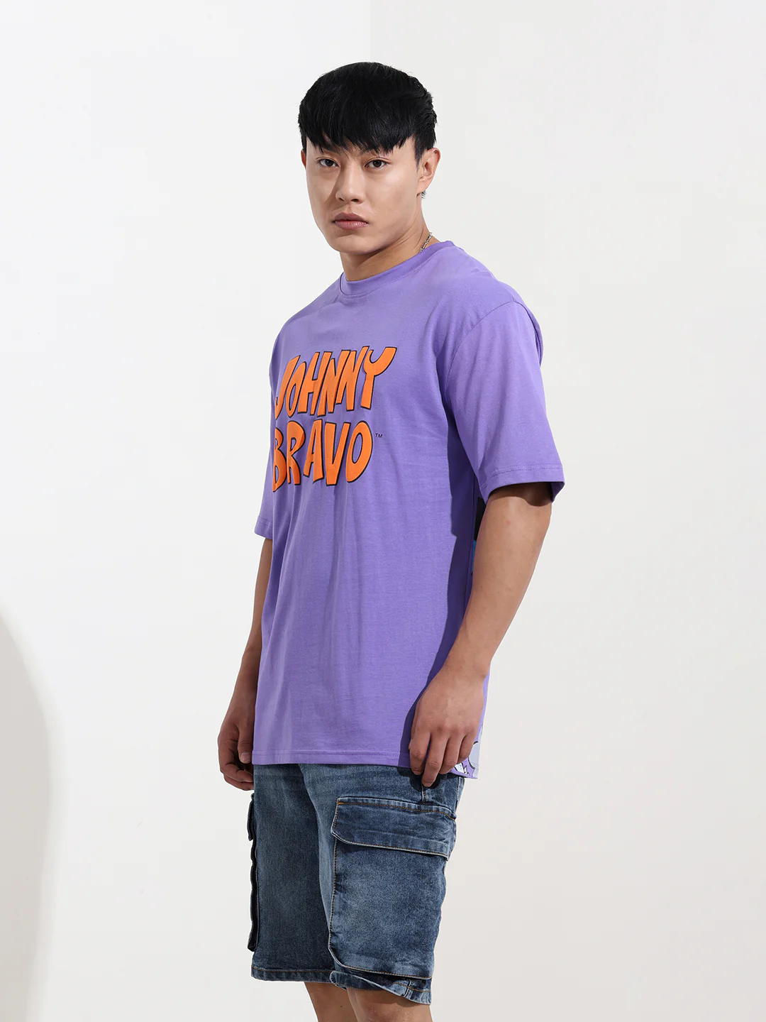 Men's Printed Raw Edge Boxy T-shirt - Image 3