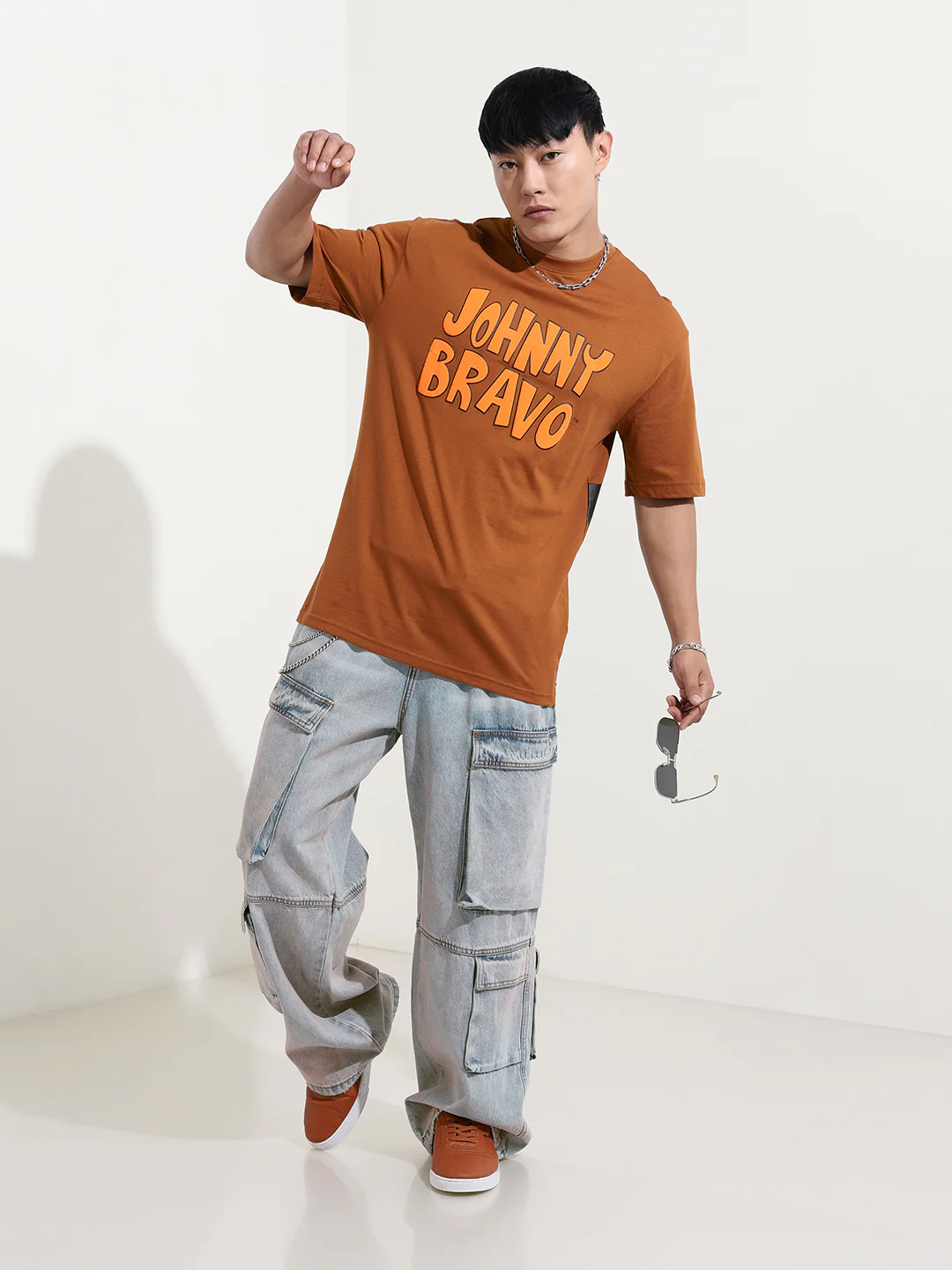 Men's Printed Applique Boxy T-shirt - Image 2