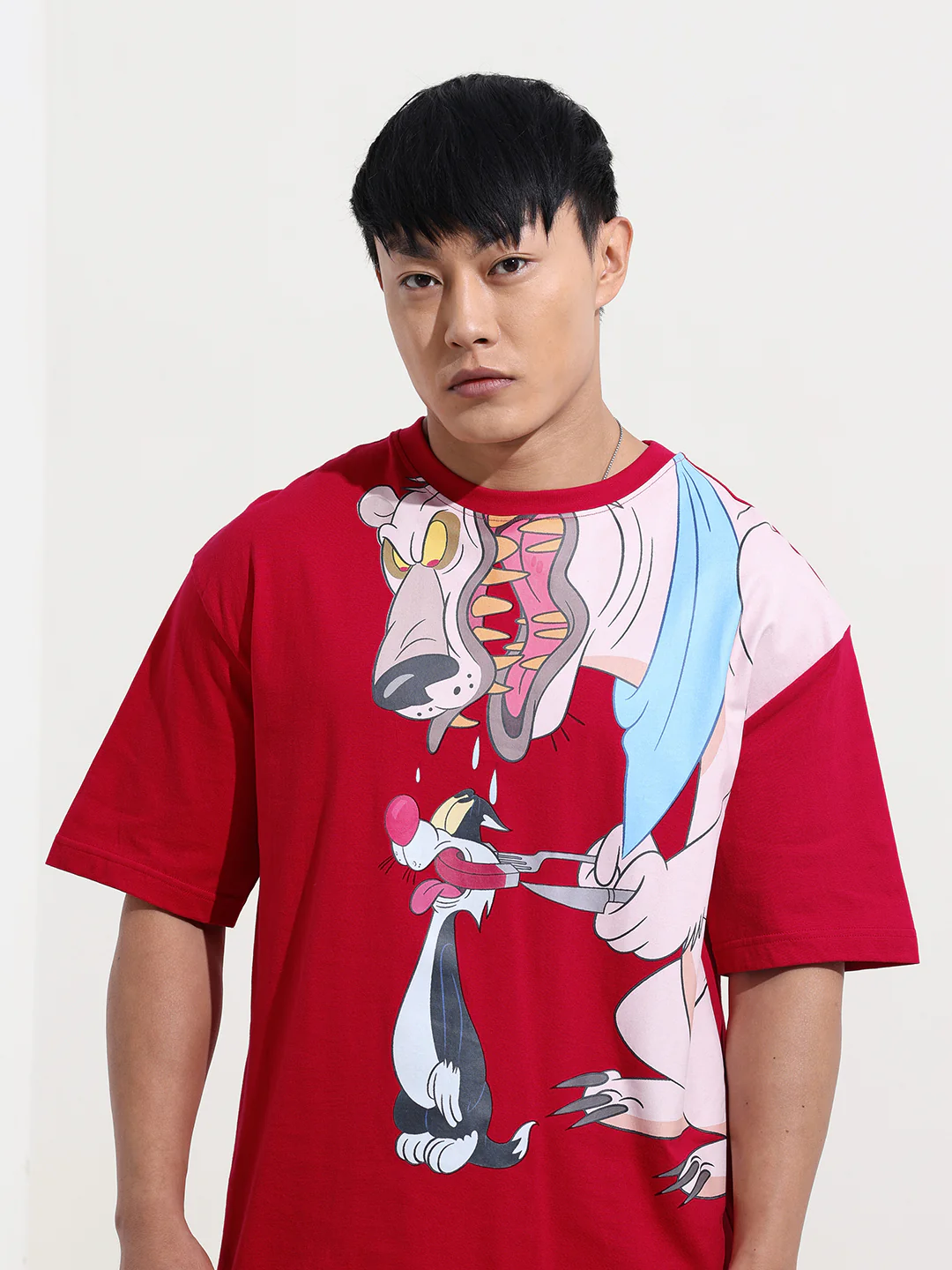 Men's Printed Applique Boxy T-shirt - Image 5