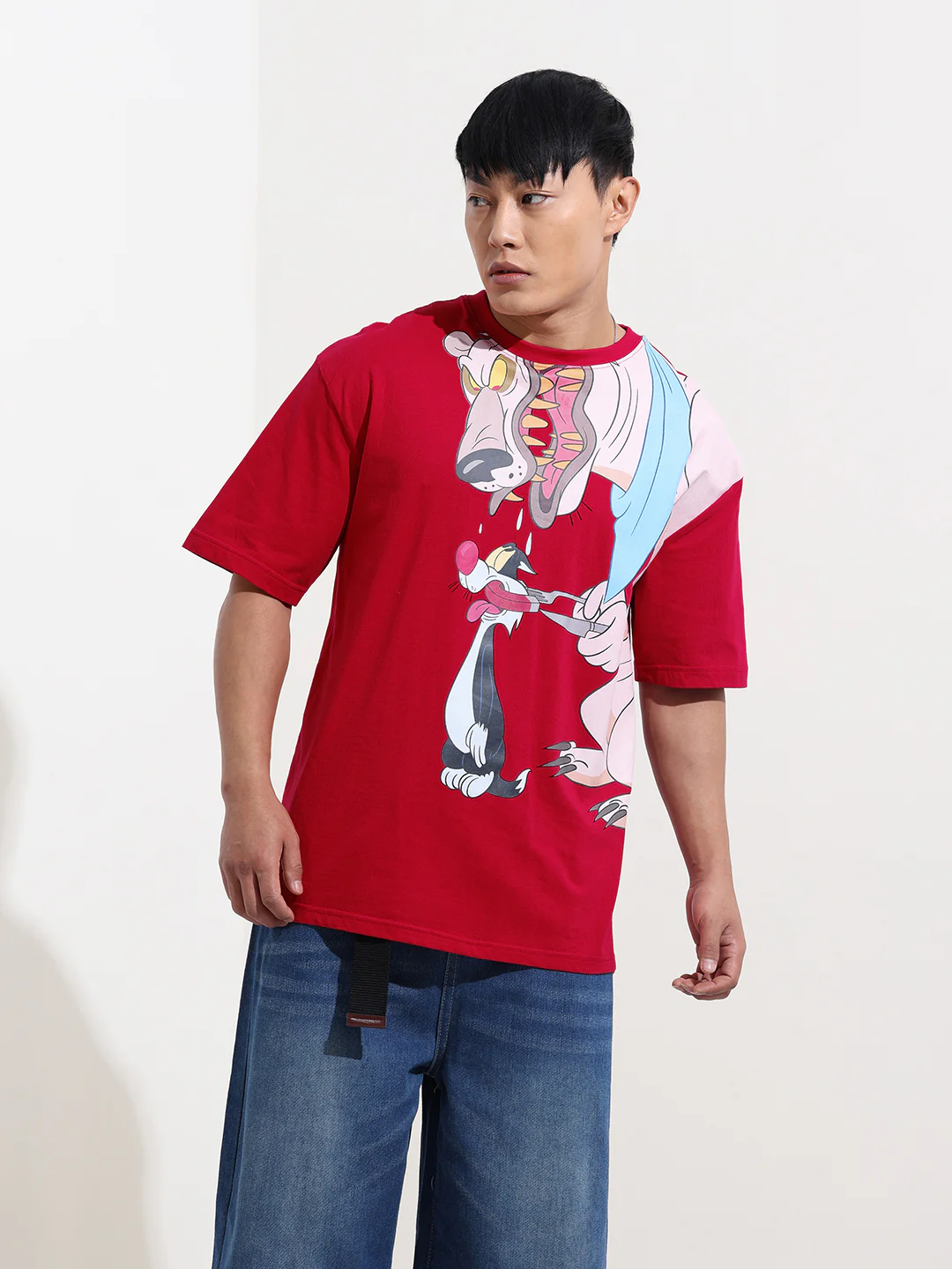 Men's Printed Applique Boxy T-shirt - Image 6