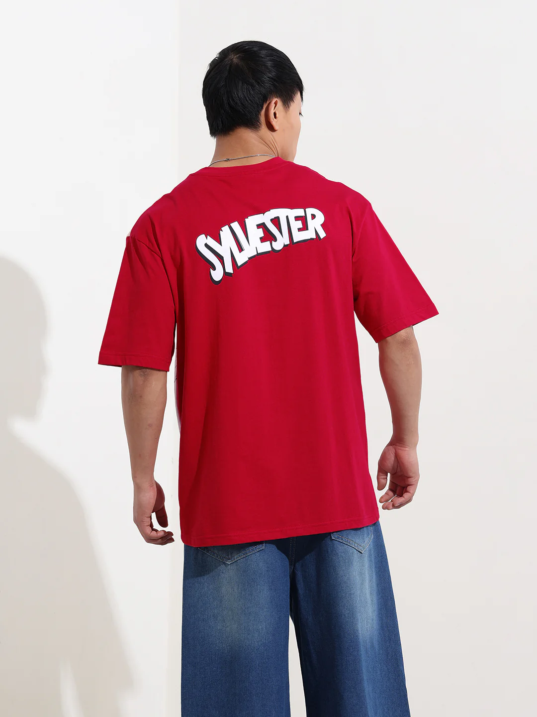 Men's Printed Applique Boxy T-shirt - Image 7