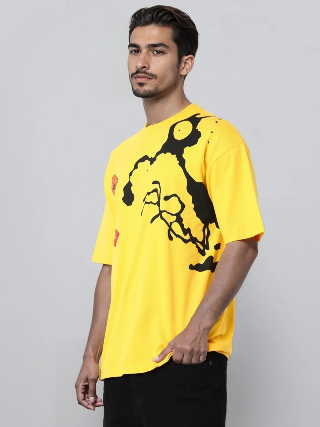 Men's Printed Pockets Boxy T-shirt - Image 4