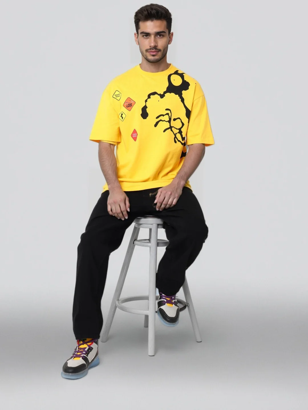 Men's Printed Pockets Boxy T-shirt - Image 6
