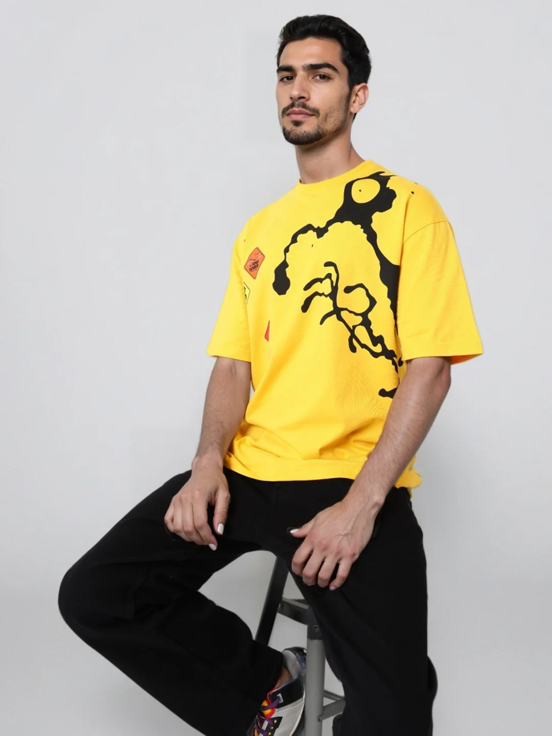 Men's Printed Pockets Boxy T-shirt - Image 7