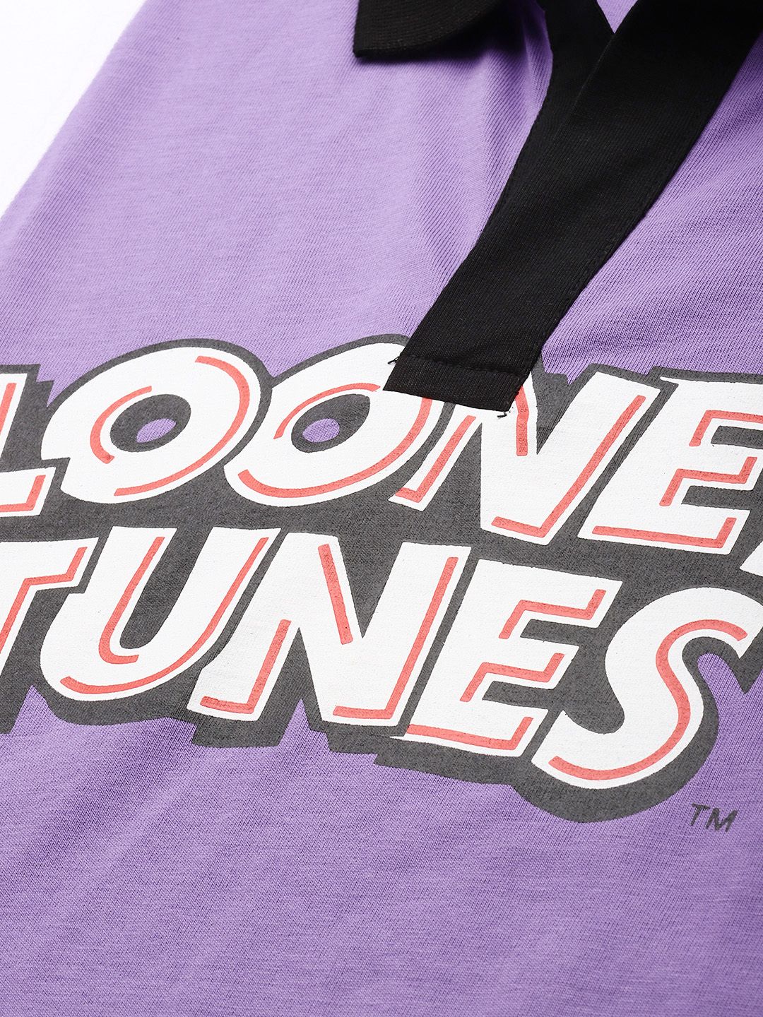 Men's Purple Boxy Fit Character Bugs Bunny Printed T-Shirt - Image 5