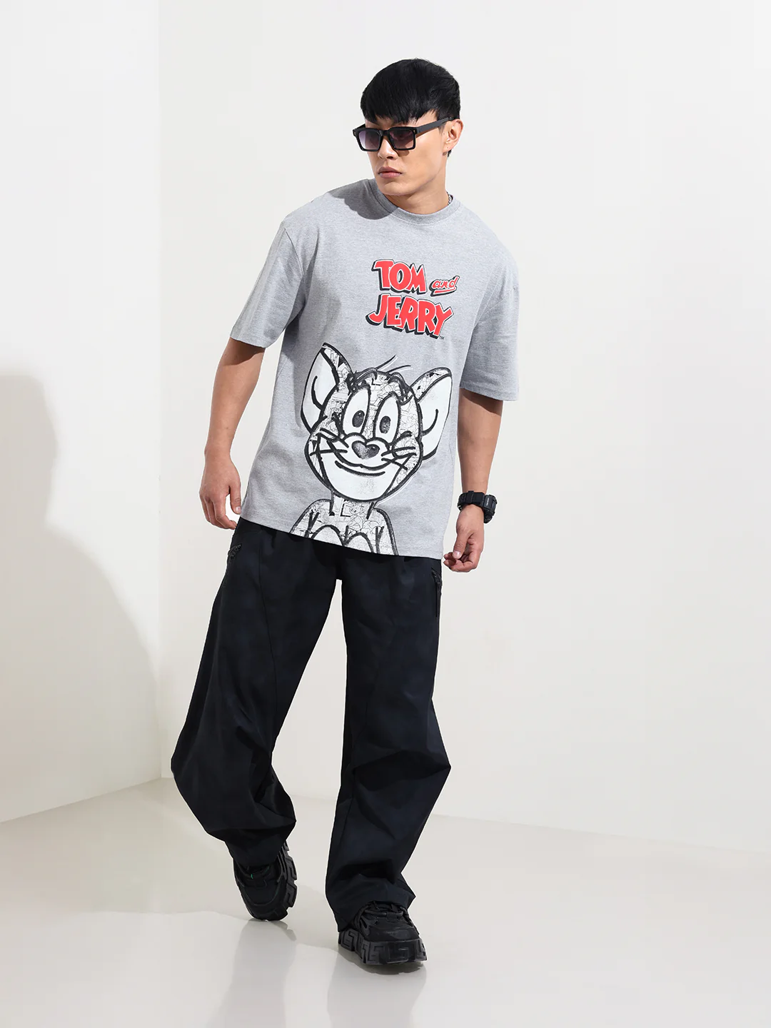 Men's Printed Raw Edge Boxy T-shirt - Image 2