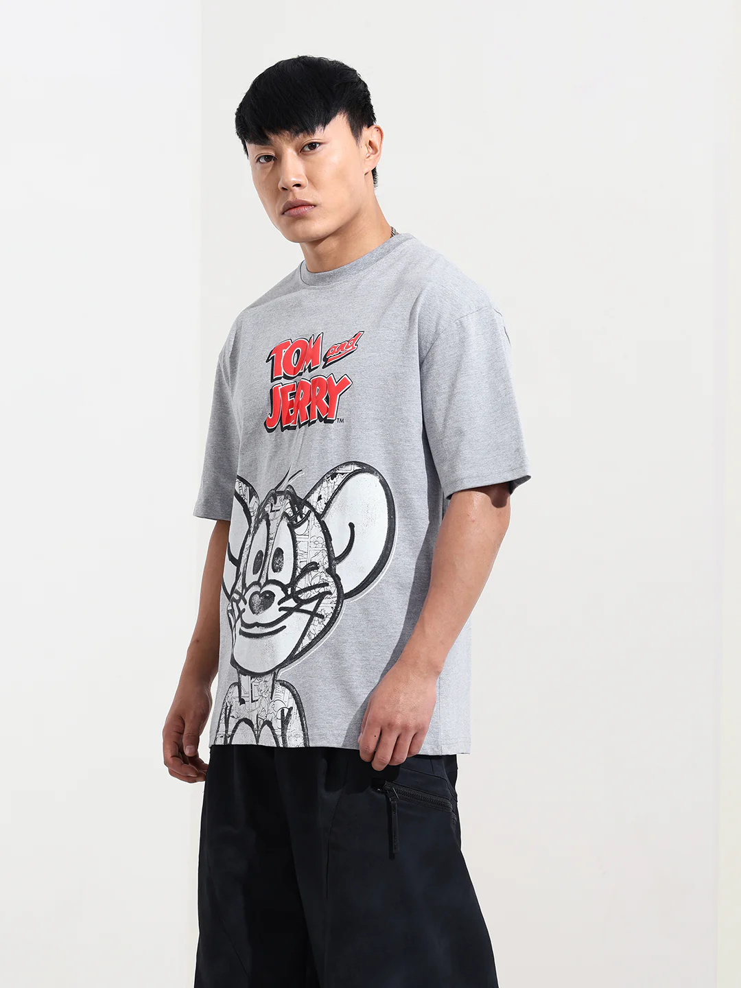 Men's Printed Raw Edge Boxy T-shirt - Image 3