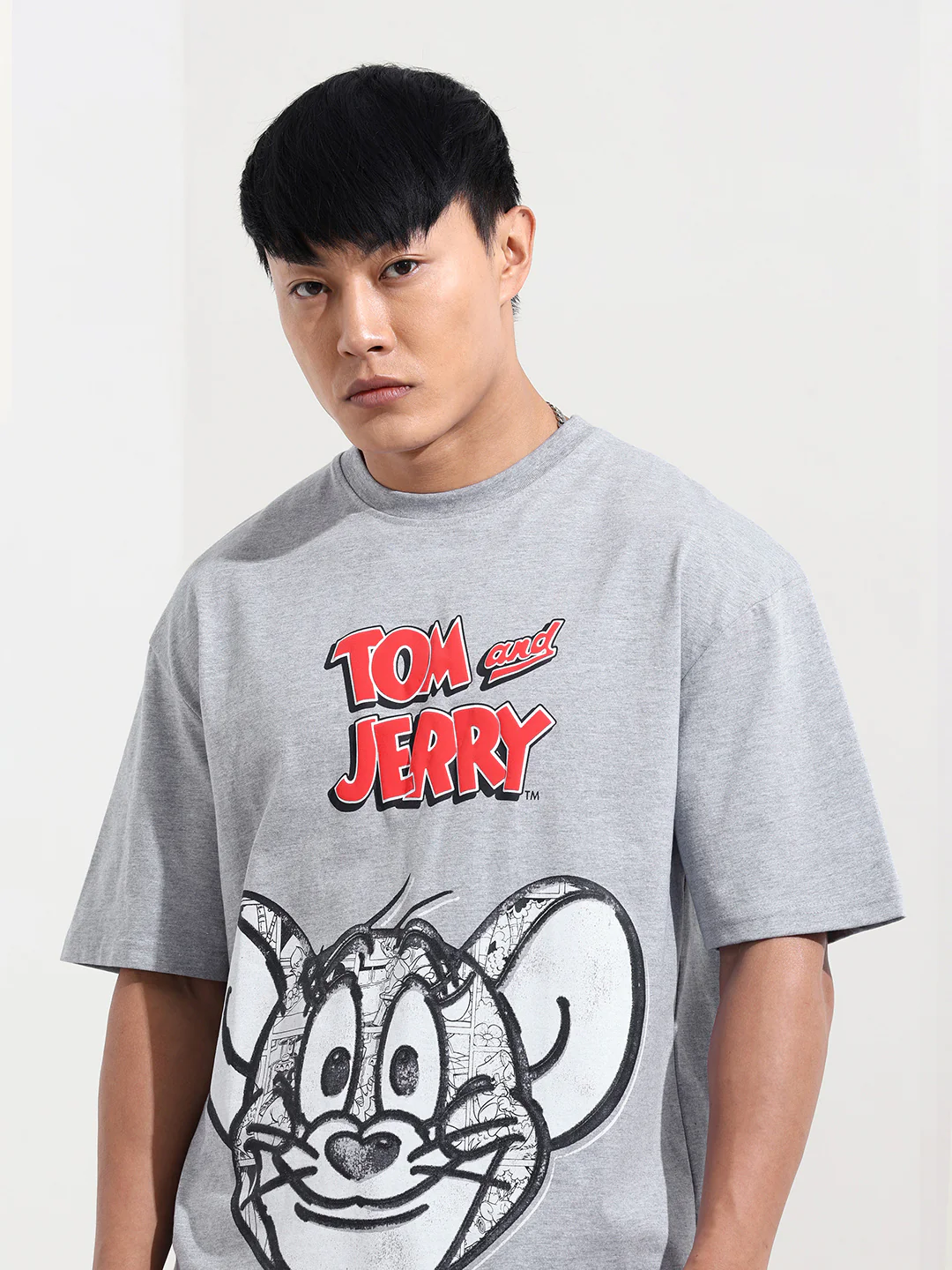 Men's Printed Raw Edge Boxy T-shirt - Image 5