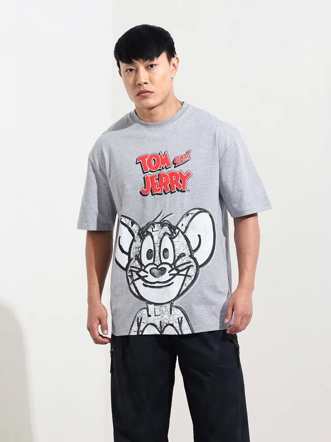 Men's Printed Raw Edge Boxy T-shirt - Image 6