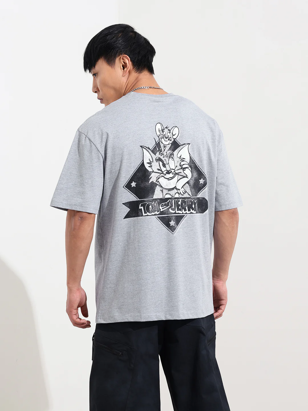 Men's Printed Raw Edge Boxy T-shirt - Image 7