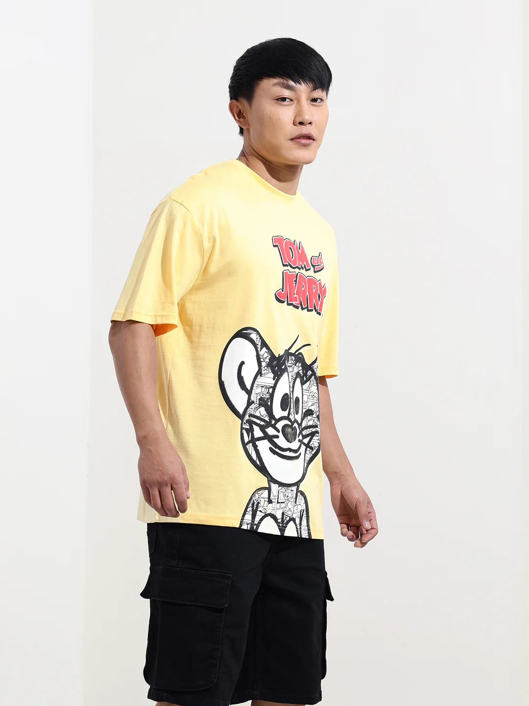 Men's Printed Raw Edge Boxy T-shirt - Image 4