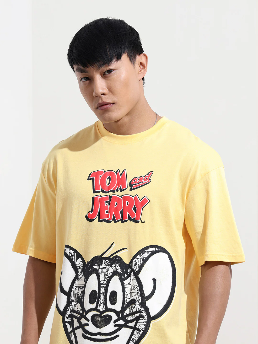 Men's Printed Raw Edge Boxy T-shirt - Image 5