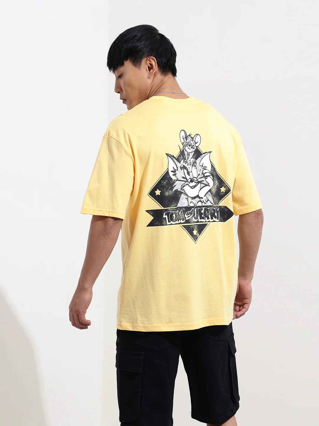 Men's Printed Raw Edge Boxy T-shirt - Image 7