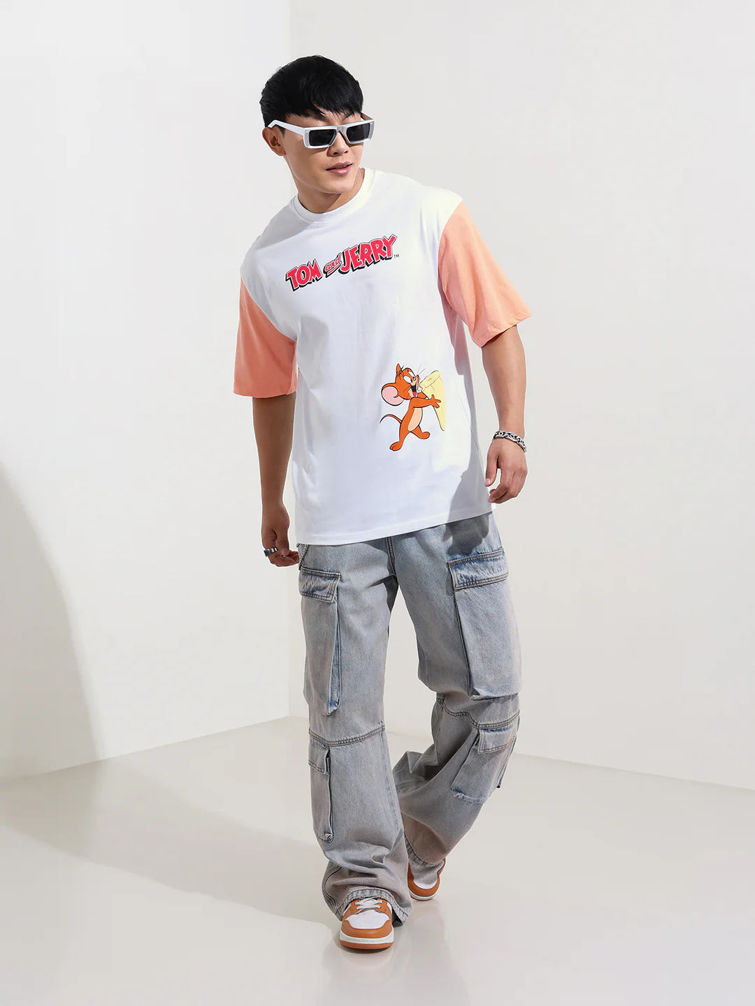 Men's Printed Applique Boxy T-shirt - Image 2