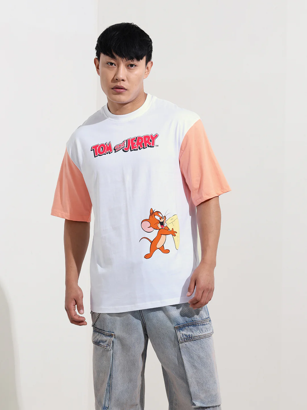 Men's Printed Applique Boxy T-shirt - Image 3