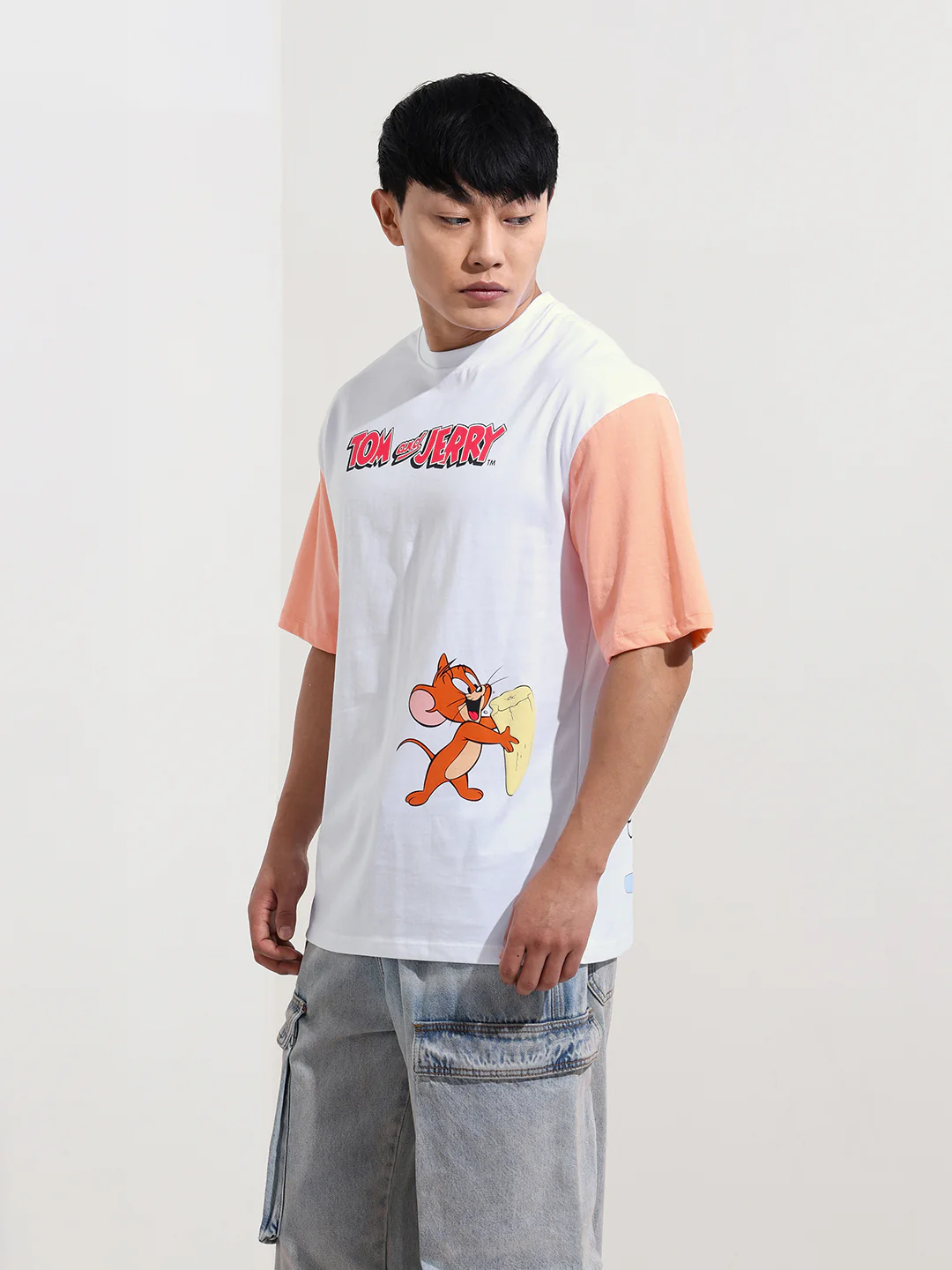 Men's Printed Applique Boxy T-shirt - Image 4