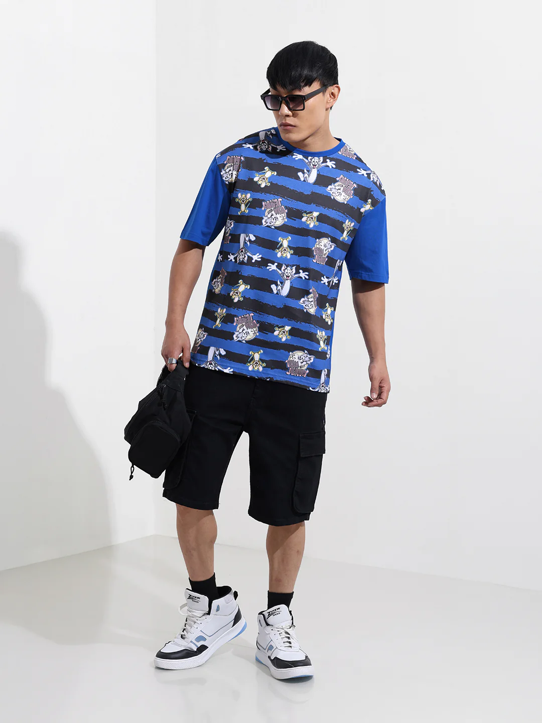 Men's Printed Raw Edge Boxy T-shirt - Image 3