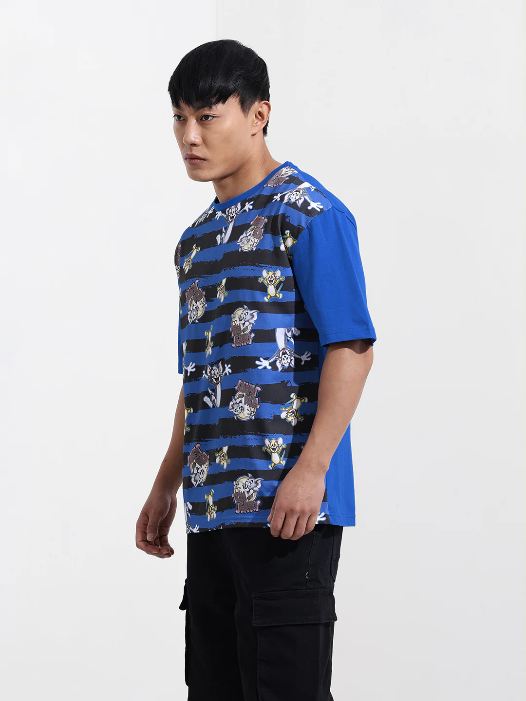Men's Printed Raw Edge Boxy T-shirt - Image 4