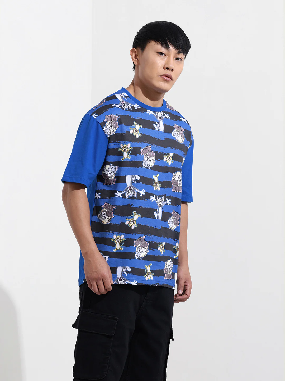 Men's Printed Raw Edge Boxy T-shirt - Image 5