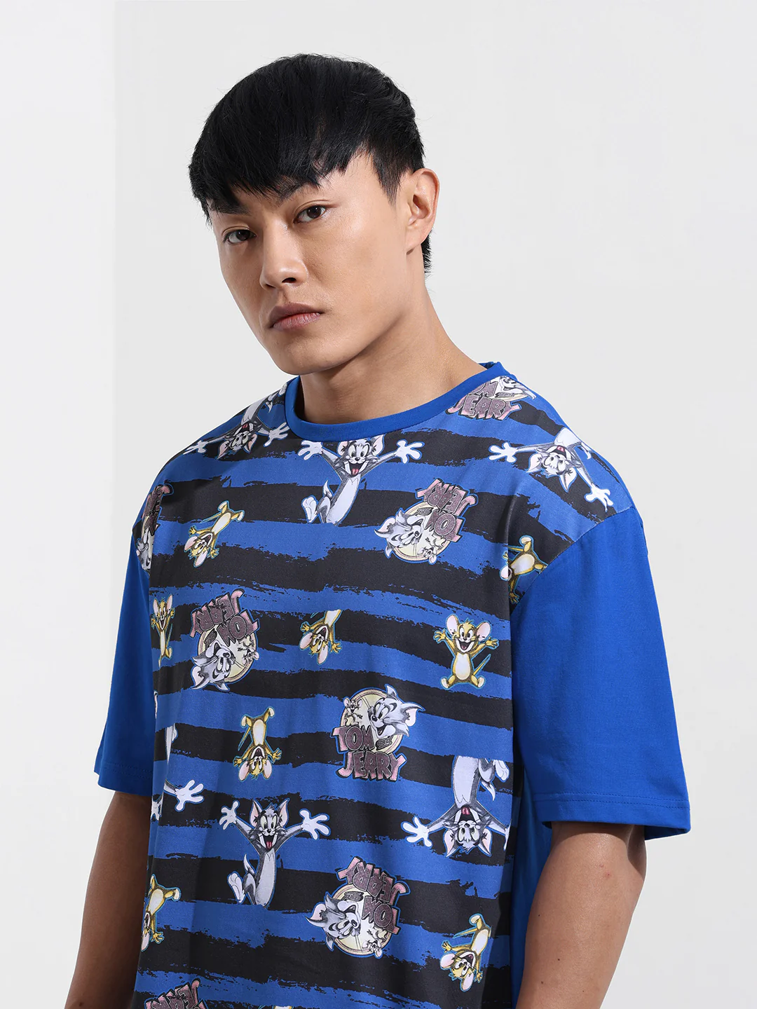 Men's Printed Raw Edge Boxy T-shirt - Image 6
