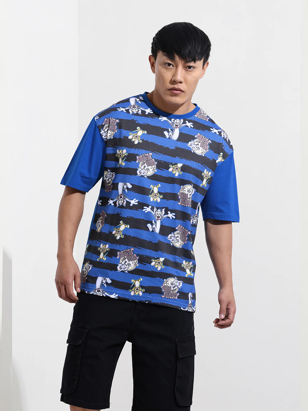 Men's Printed Raw Edge Boxy T-shirt - Image 7