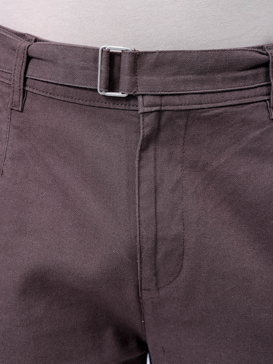 Men's Chocolate Torte Regular Fit Solid Casual Trouser - Image 6