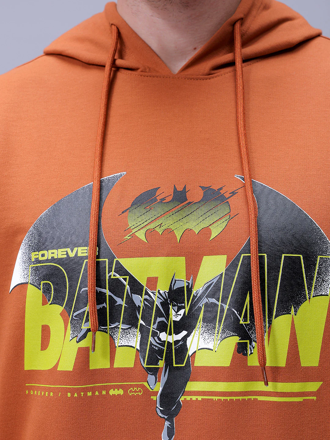 Men's Brown Regular Fit Character Batman Printed Sweatshirt - Image 7