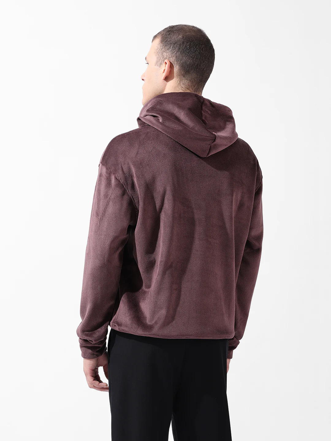 Men's Ground Coffee Regular Fit Textured Casual Sweatshirts - Image 10